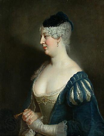 antoine pesne Portrait of Henriette von Zerbsten Germany oil painting art